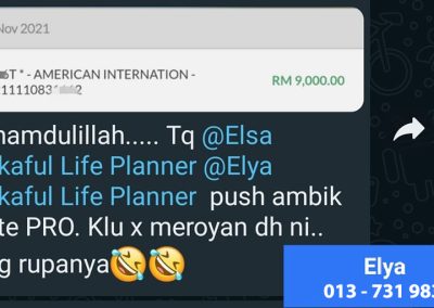 Testimony - Alhamdullillah, Terima kasih push ambil Elite Pro, kalau tak, meroyan dah ni, senang rupanya