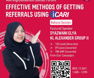 Sharing Session - iCari by Elya for AIA Digitalisation Social Forums