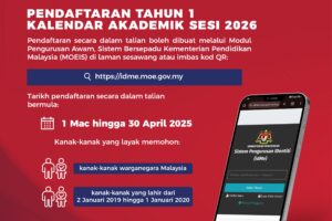 Pendaftaran Tahun 1 Kalendar Akademik Sesi 2026