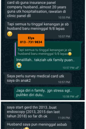 Pengajaran -Jangan bergantung kepada Insurans Syarikat - Mana2 Insurans TAK COVER SAKIT SEDIA ADA