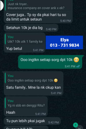 Pengajaran - Jangan bergantung kepada Insurans Syarikat - Rawatan Denggi RM12,000 - habis quota insurans company untuk Family pada tahun tu